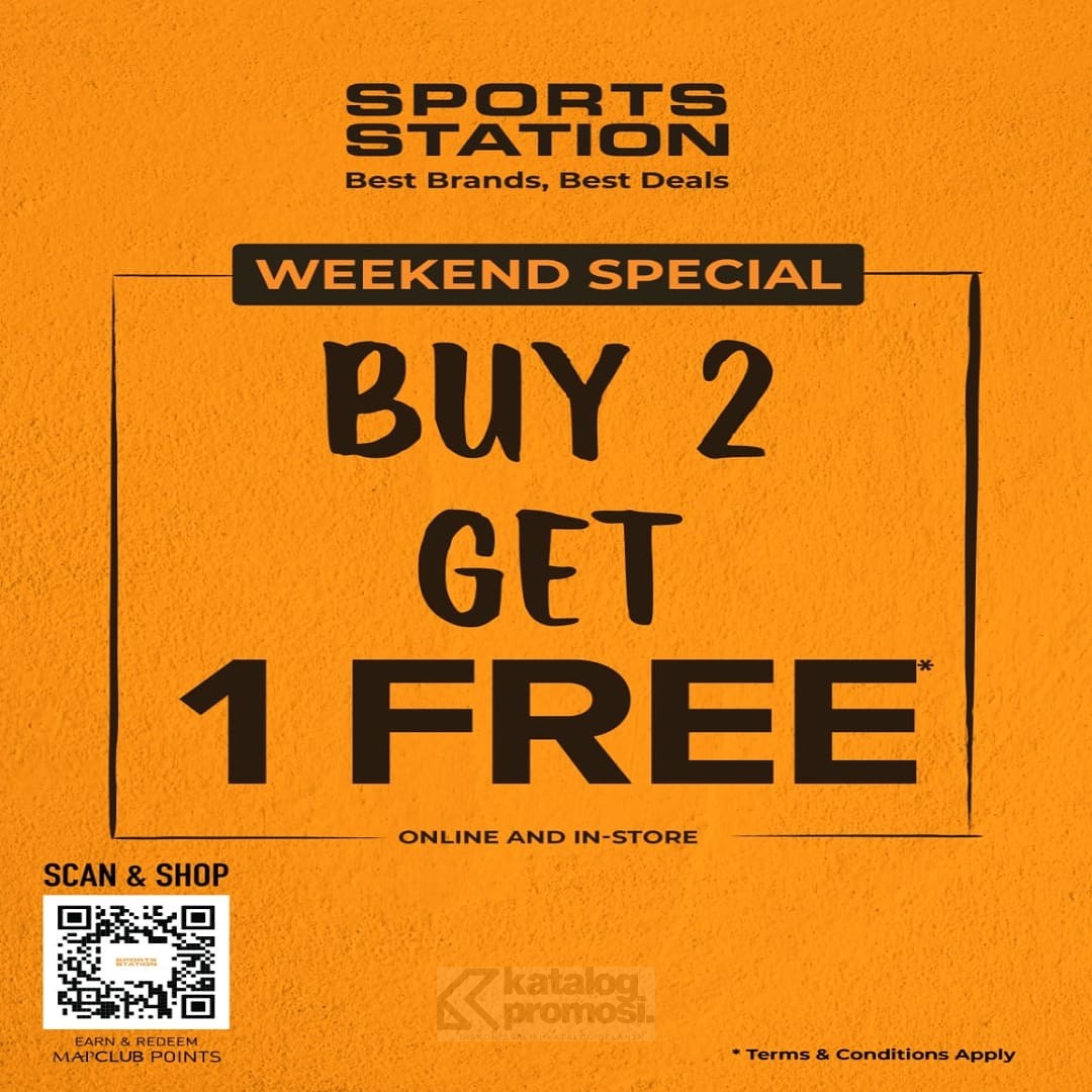 Promo Sports Station WEEKEND SPECIAL BUY 2 GET 1 FREE