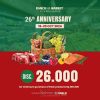 Promo Ranch Market 26th Anniversary Discount Rp. 26.000