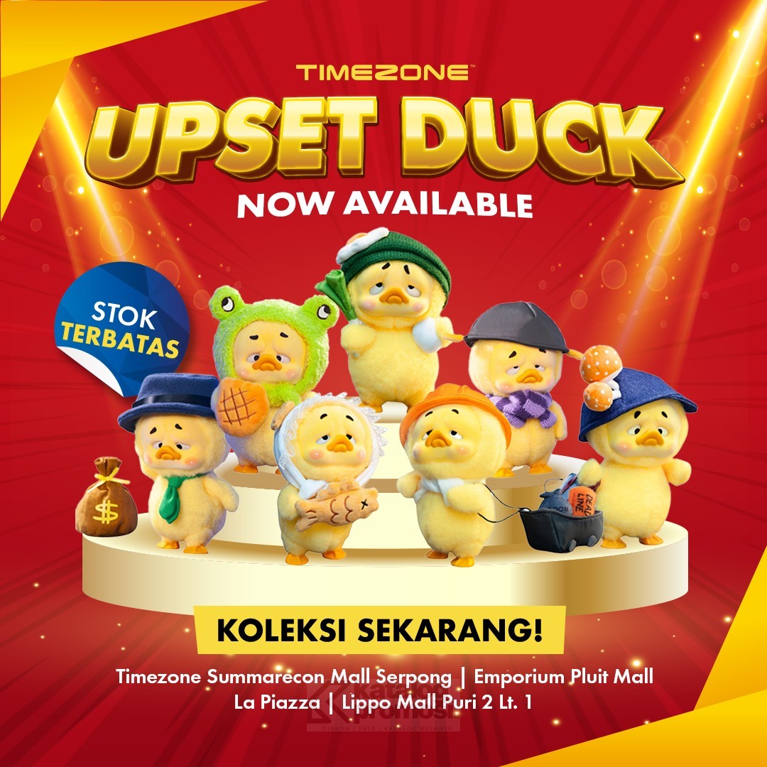 Promo Timezone Upset Duck Tukarkan Tiketmu dan Kumpulkan Koleksinya