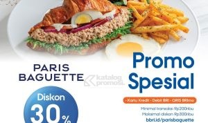 Promo Paris Baguette BRI Diskon 30%