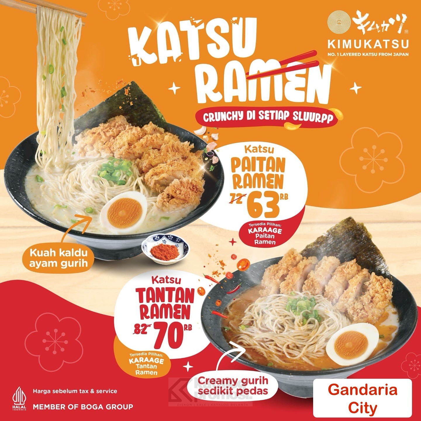 Promo Kimukatsu Katsu Ramen mulai Rp. 63.000