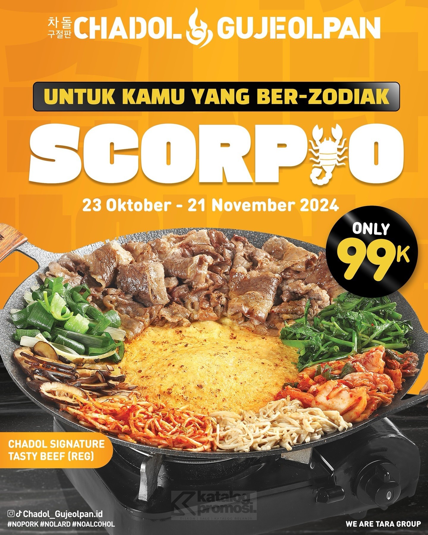 Promo Chadol Scorpio Season Chadol Signature Tasty Beef Hanya 99K!