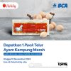 Promo Hokky Fruit BCA Gratis 1 Pack Telur Ayam Kampung