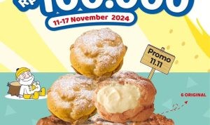 Promo Beard Papa's 11.11 – Cream Puffs Spesial Mulai Rp100.000!