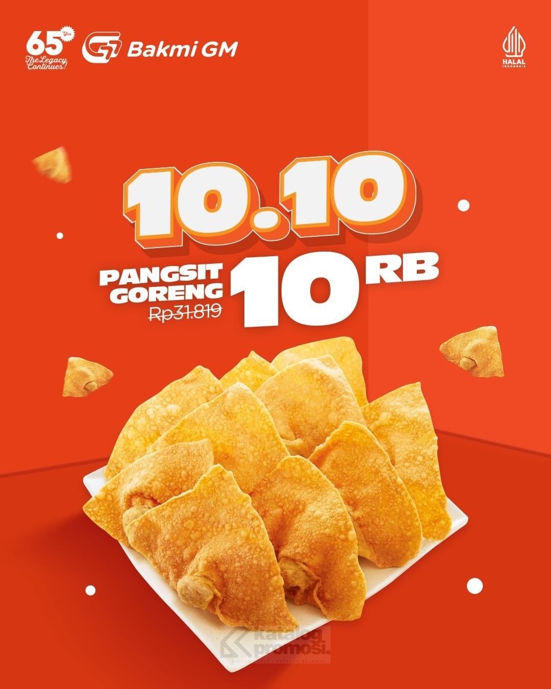 Promo BAKMI GM 10.10 BELI Pangsit Goreng isi 10pcs cuma Rp. 10.000