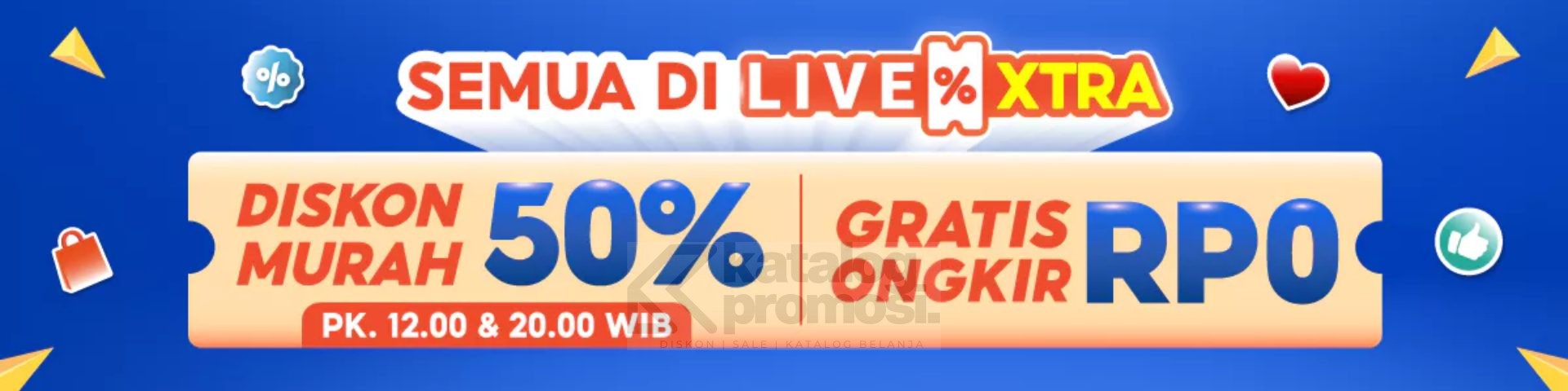 Belanja di Shoppee Live SEMUA DISKON MURAH 50% Setiap Hari!