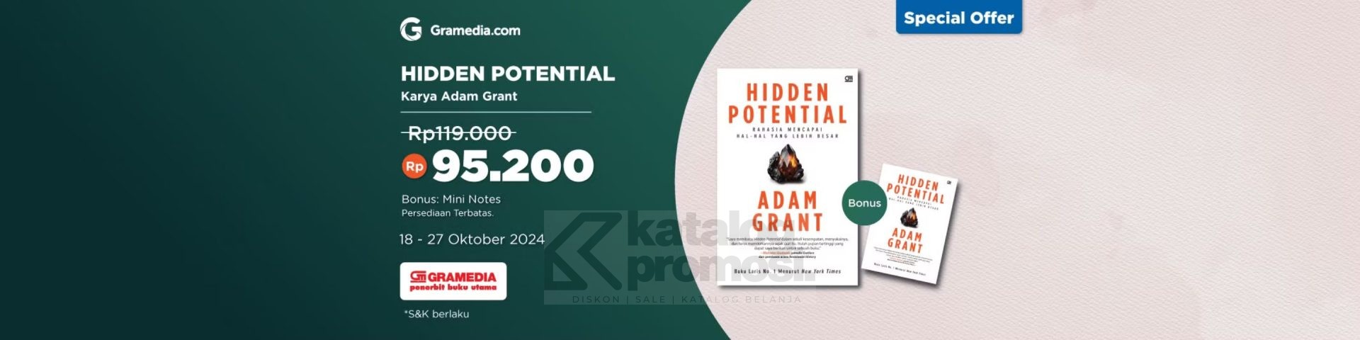 Buku ‘Hidden Potential’ Special Offer di Gramedia