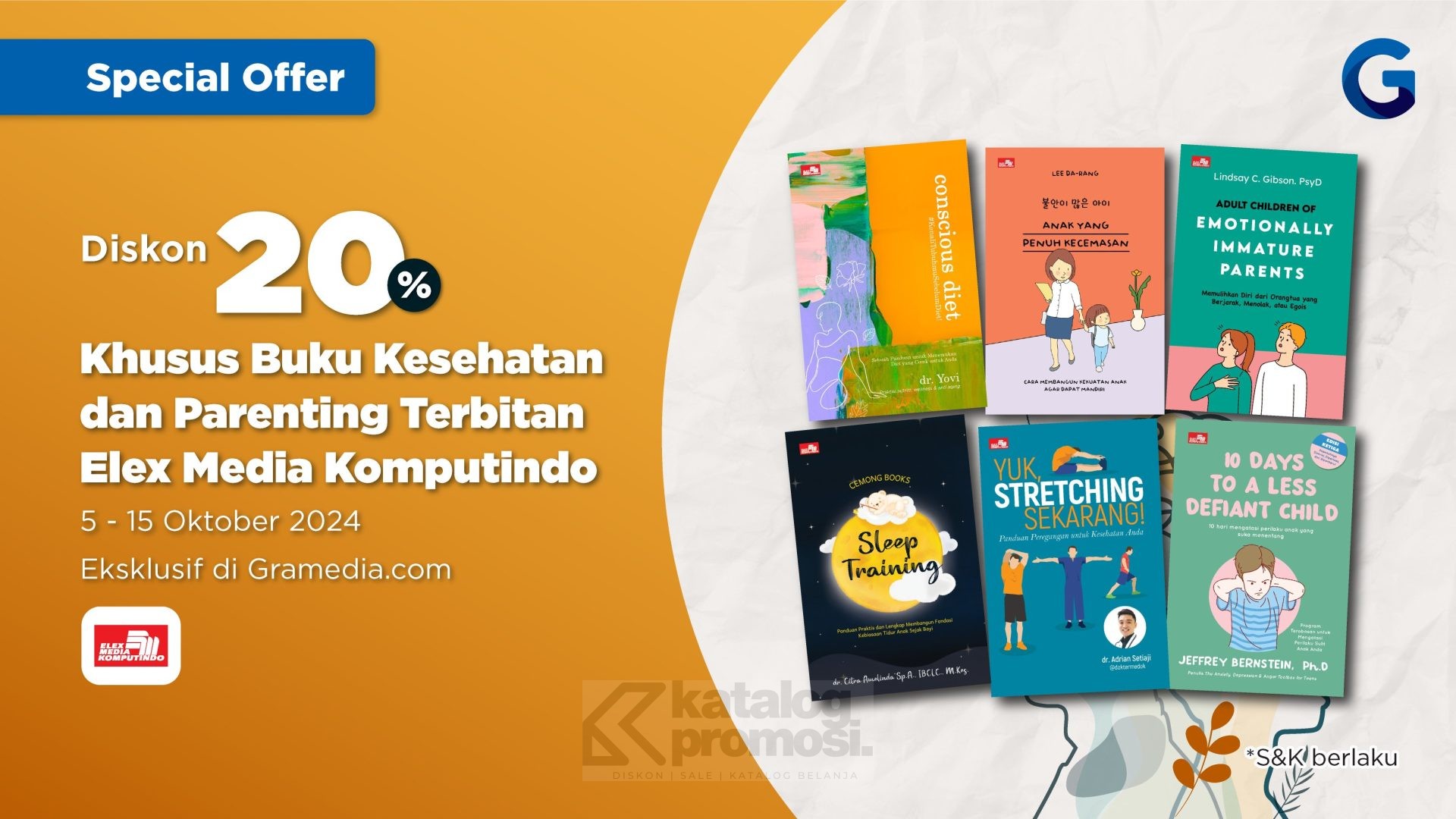 Buku Parenting & Kesehatan Eksklusif di Gramedia Online Diskon 20%