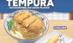 Promo Marugame Udon Mall BTM Bogo FREE Chikuwa atau Gyoza!