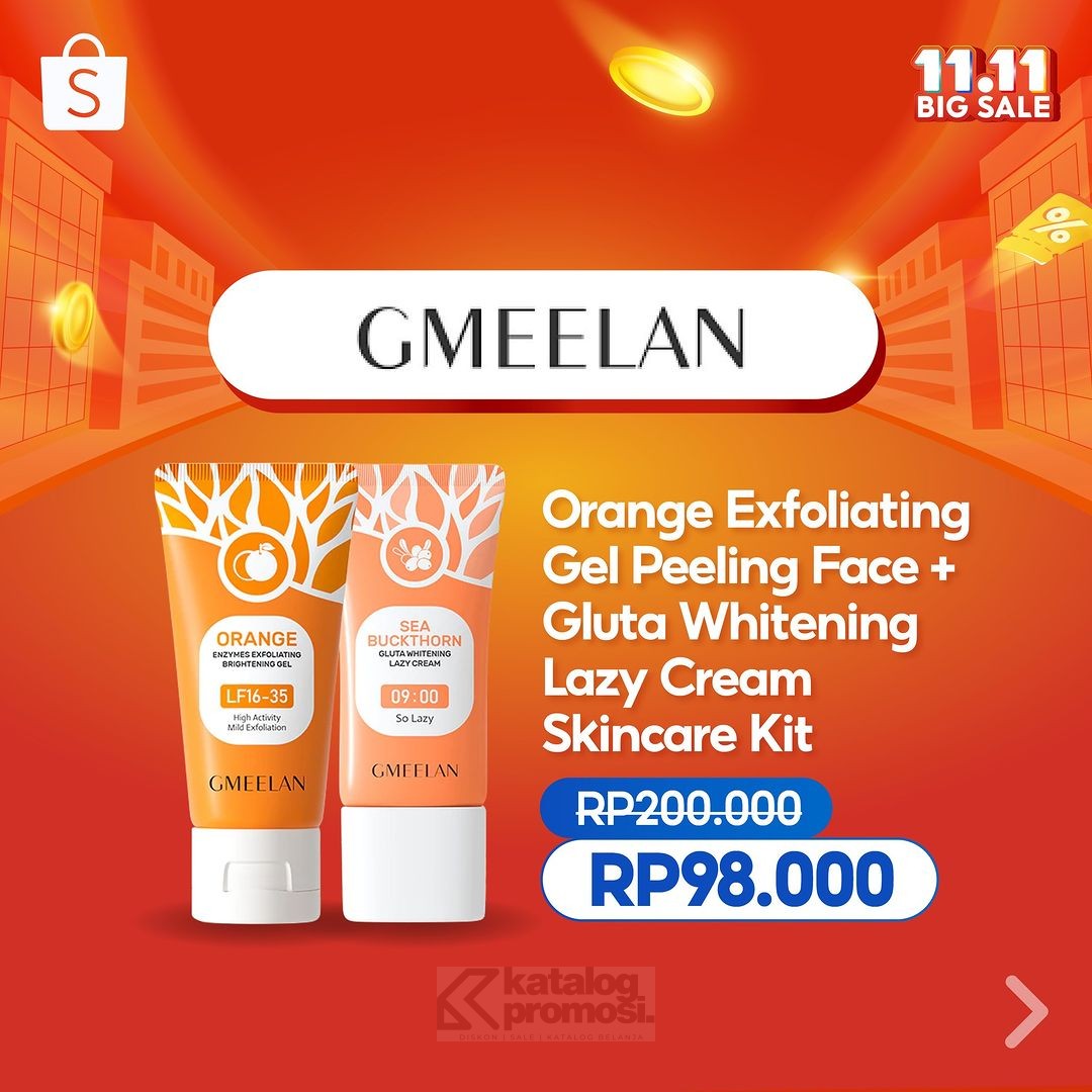 GMEELAN Skincare Kit HARGA DISKON di Shopee 11.11 Big Sale