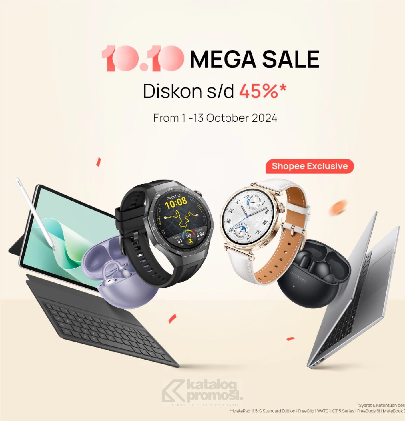 Huawei 10.10 Mega Sale di Shopee Diskon hingga 45%