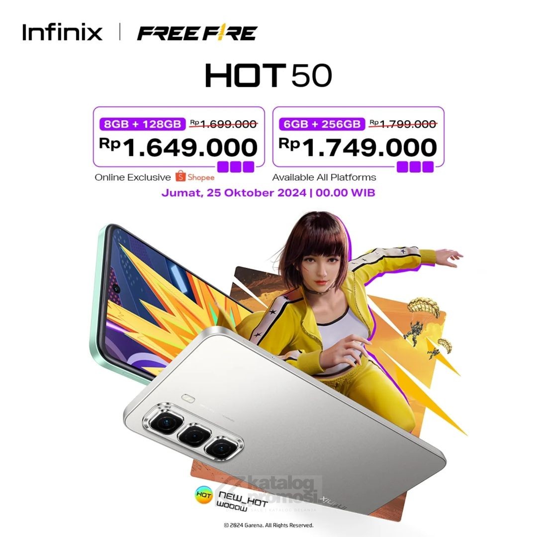 Infinix Hot 50 Eksklusif Hadir di Shopee Promo First Sale