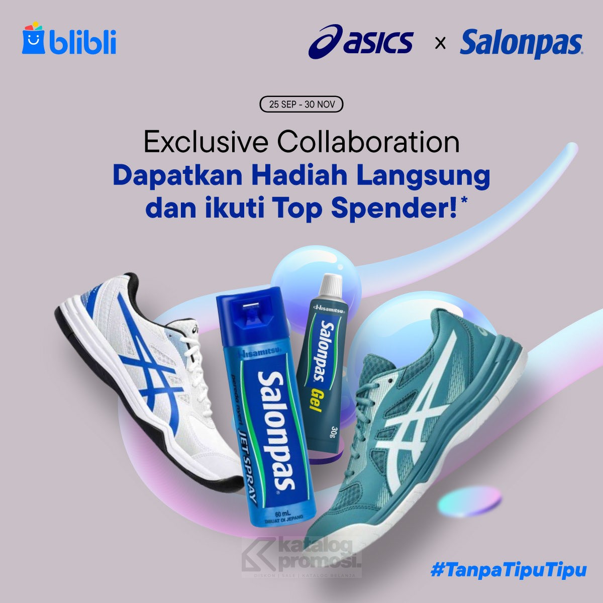 Kolaborasi Eksklusif Asics x Salonpas di Blibli dapatkan Hadiah Langsung dan Ikuti Top Spender!