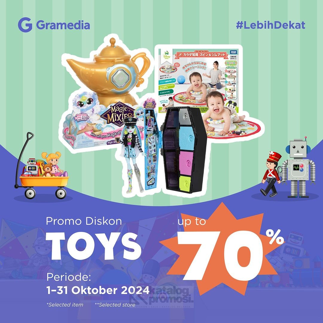 Koleksi Mainan Terbaik Promo Menarik di Gramedia