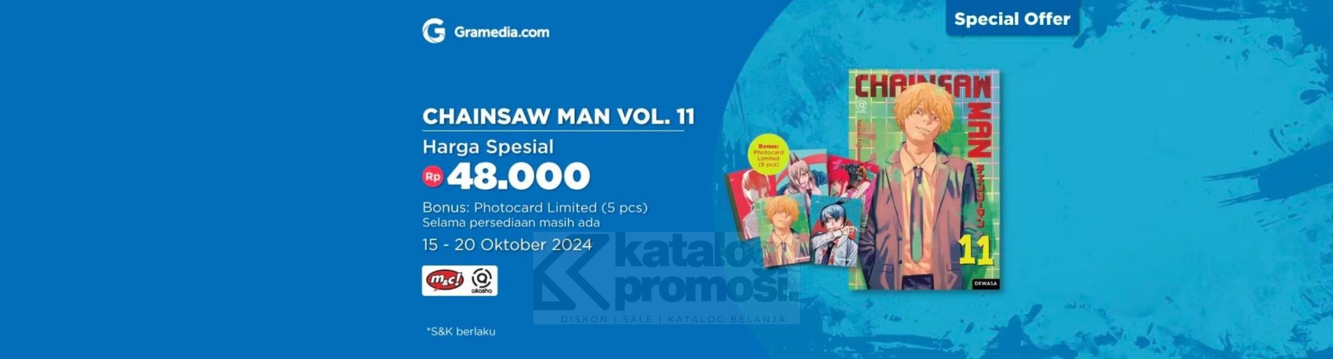 Komik ‘Chainsaw Man 11’ Special Offer di Gramedia