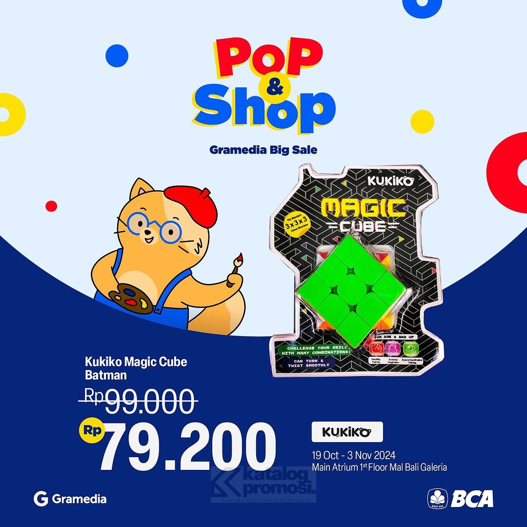 Kukiko Promo Spesial Gramedia Pop & Shop di Mal Bali Galeria