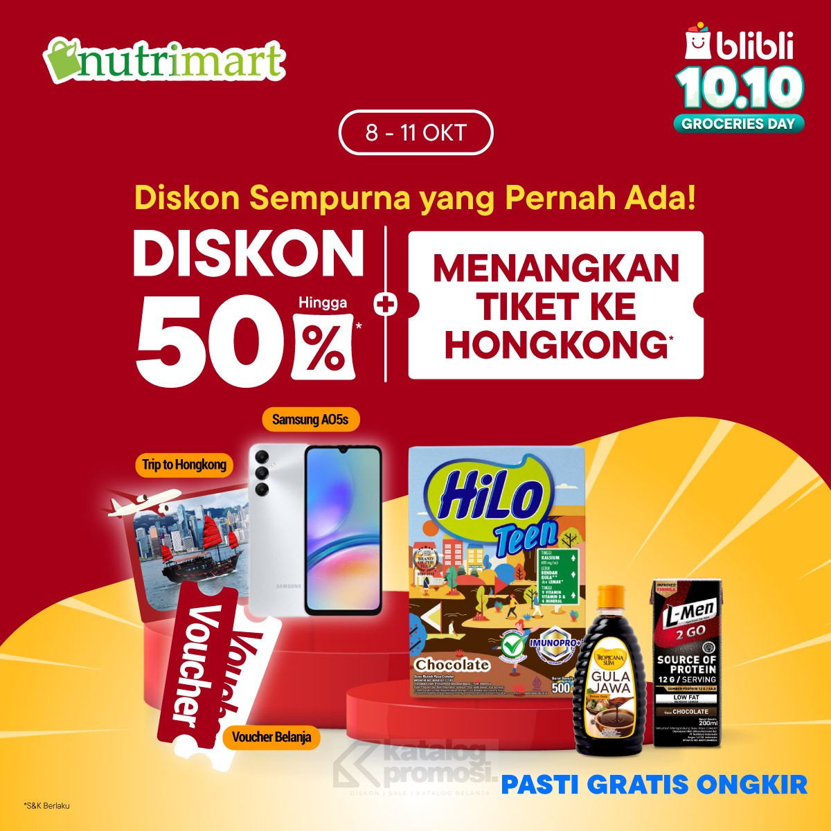 Nutrimart Promo Terbaik di Blibli 10.10 Groceries Day MENANGKAN TIKET KE HONGKONG!