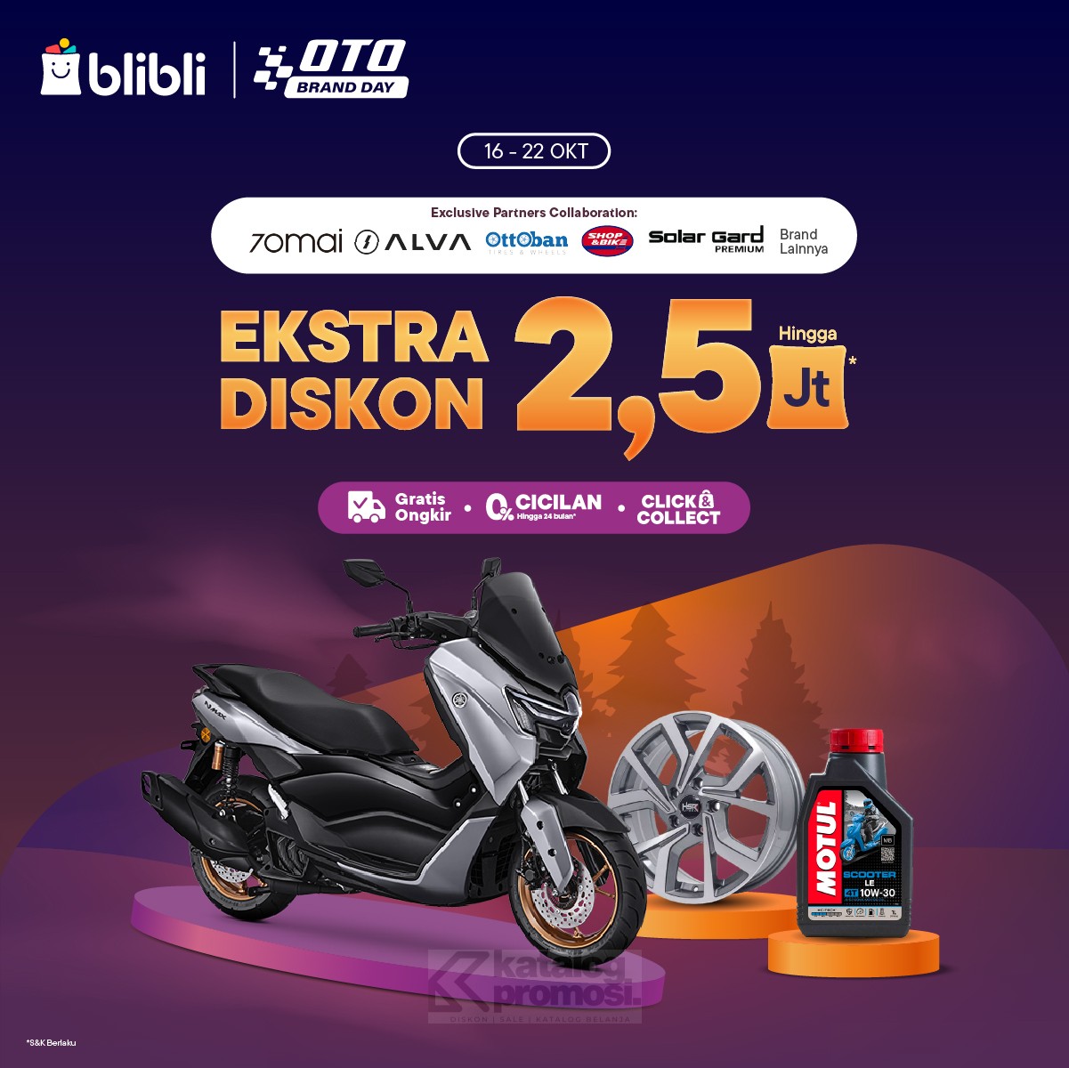 Oto Brand Day di Blibli Promo Ekstra Diskon hingga 2,5 Juta