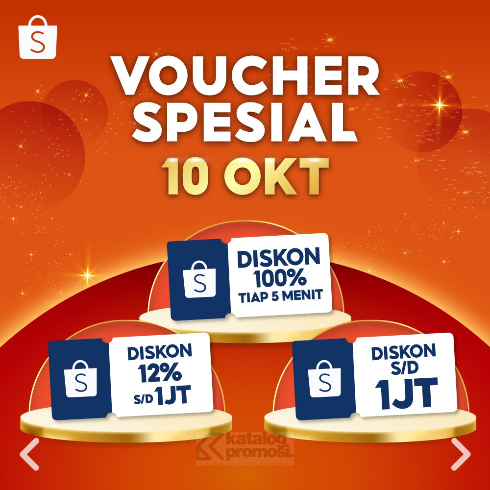 PROMO PUNCAK 10 OKT Shopee 10.10 Brands Festival dapatkan Diskon hingga Voucher Spesial!