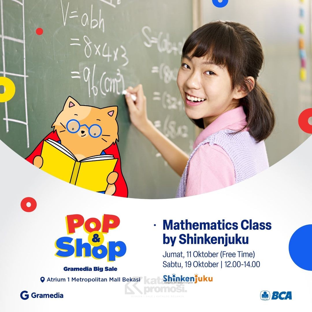 Pop & Shop Gramedia Big Sale Hadir di Bekasi Datang dan dapatkan Diskon untuk Buku-Buku Pilihan hingga Kelas Gratis 