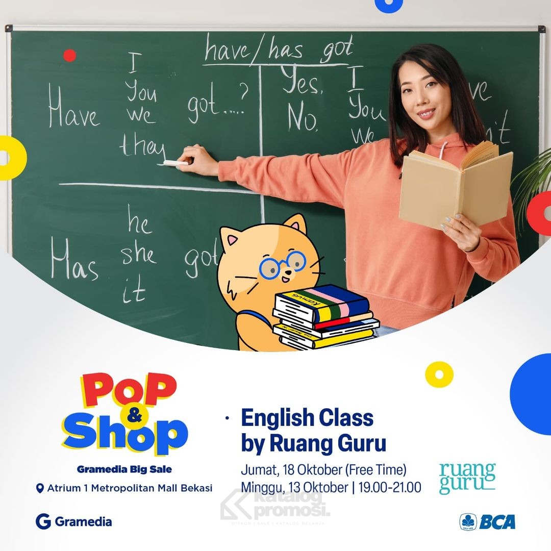 Pop & Shop Gramedia Big Sale Hadir di Bekasi Datang dan dapatkan Diskon untuk Buku-Buku Pilihan hingga Kelas Gratis 