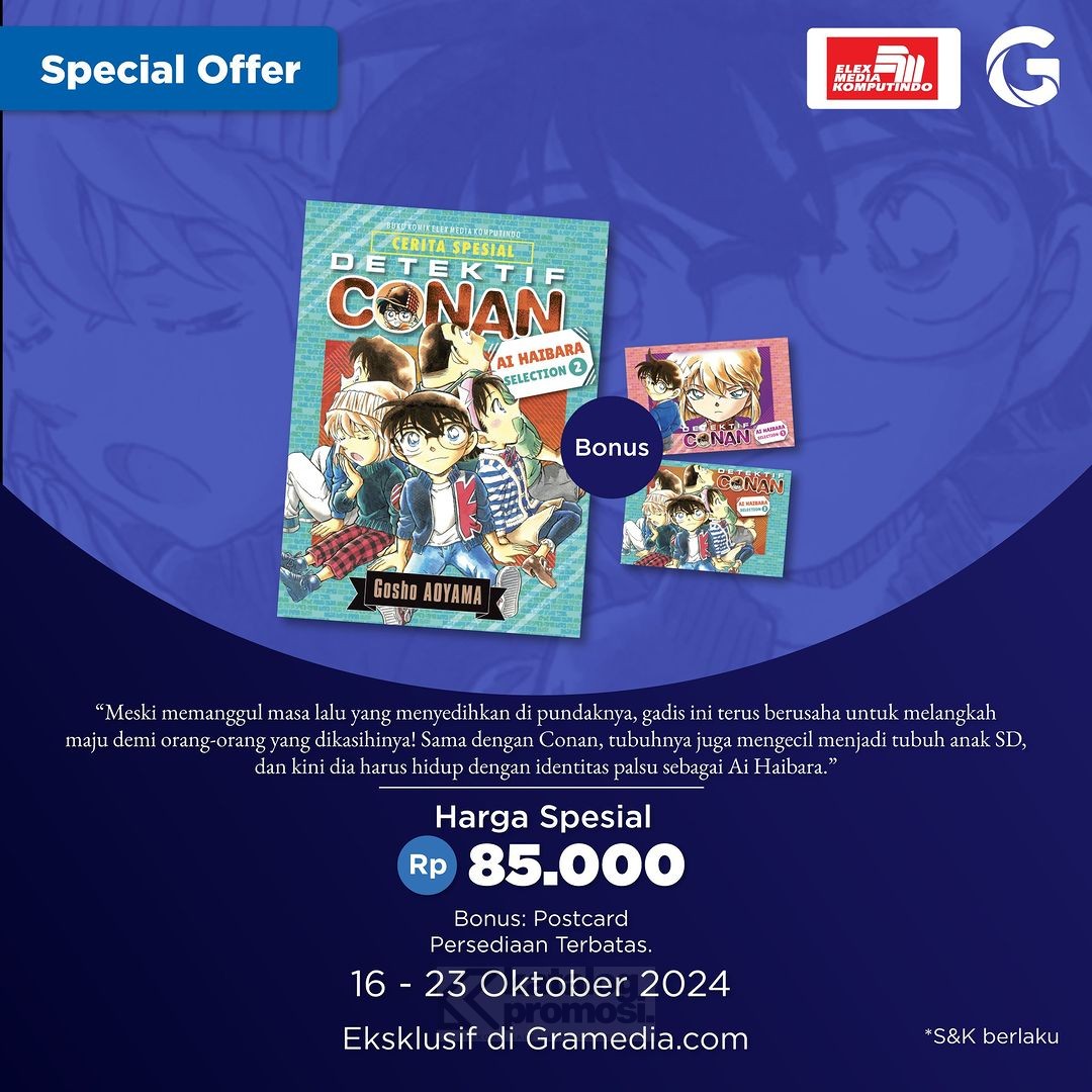 Pre Order ‘Detektif Conan Ai Haibara Selection 2’ Harga Spesial di Gramedia