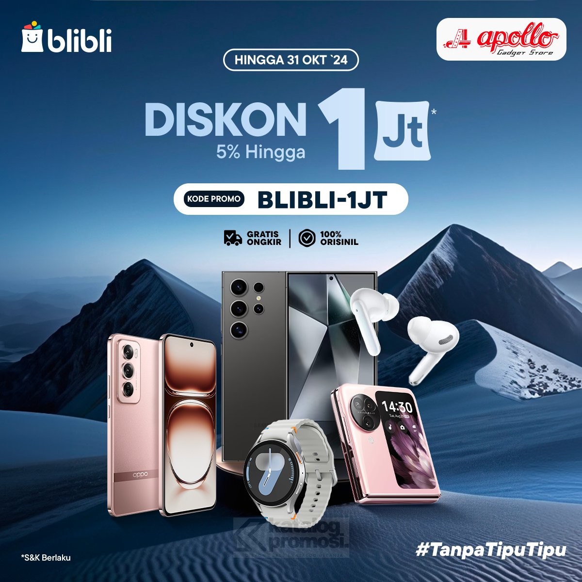 Promo Apollo Gadget Store di Blibli Diskon hingga 1 Juta