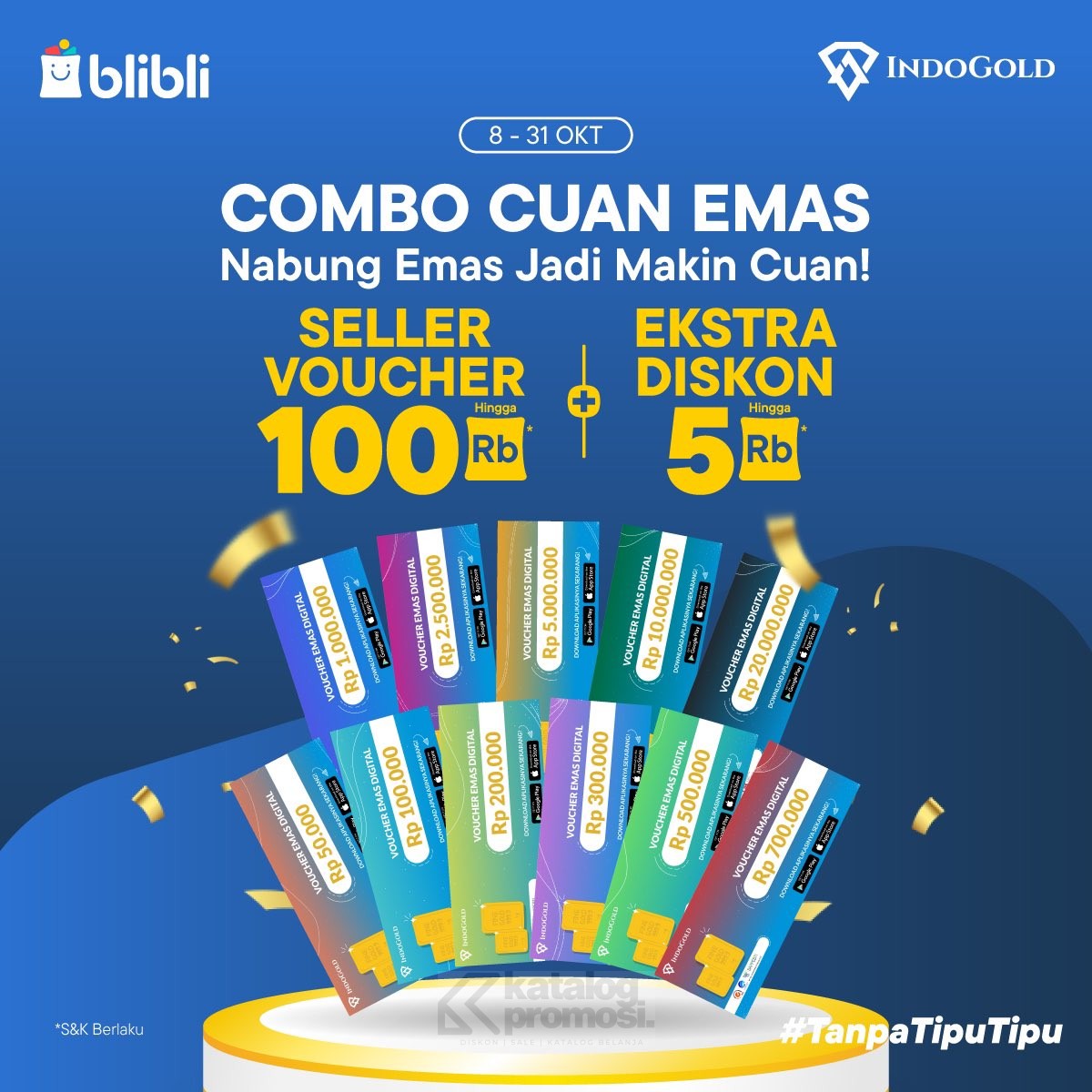 Promo IndoGold di Blibli Nabung Emas Makin Cuan!