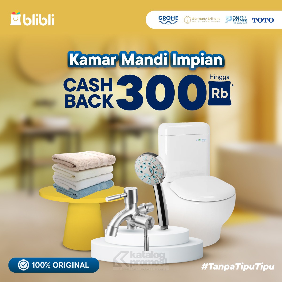 Promo Kamar Mandi Impian di Blibli CASHBACK 300K!