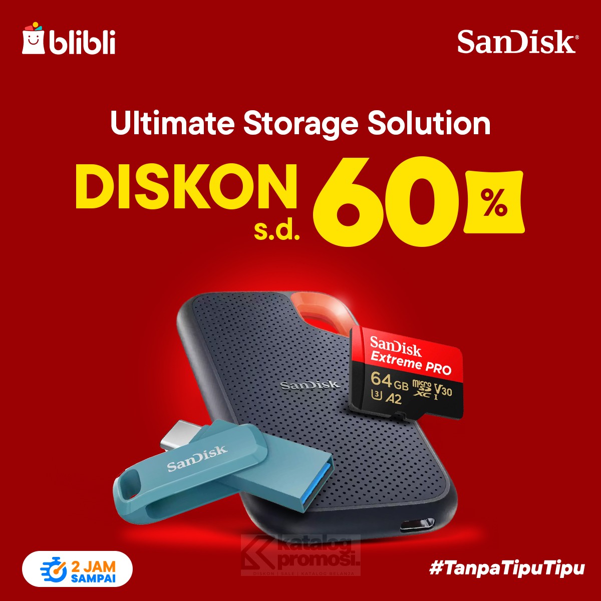 Promo Sandisk di Blibli Diskon hingga 60%