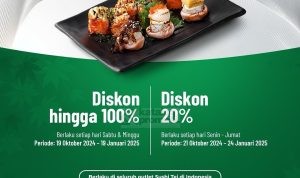 Promo Sushi Tei UOB Diskon hingga 100%