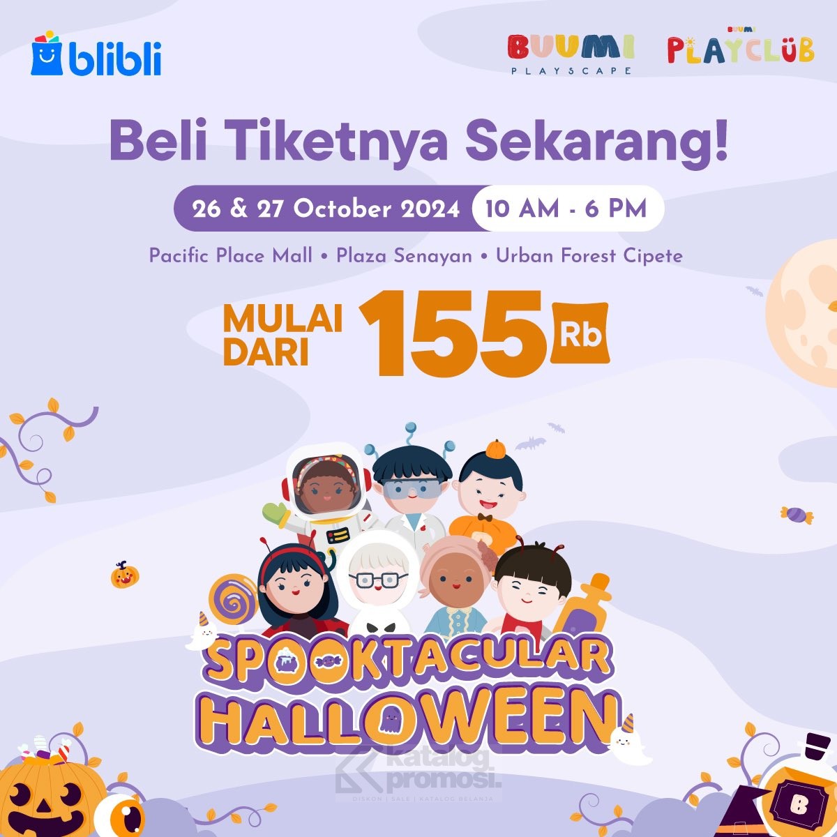 Promo Tiket Buumi Spooktacular Halloween Eksklusif di Blibli MULAI 155K!