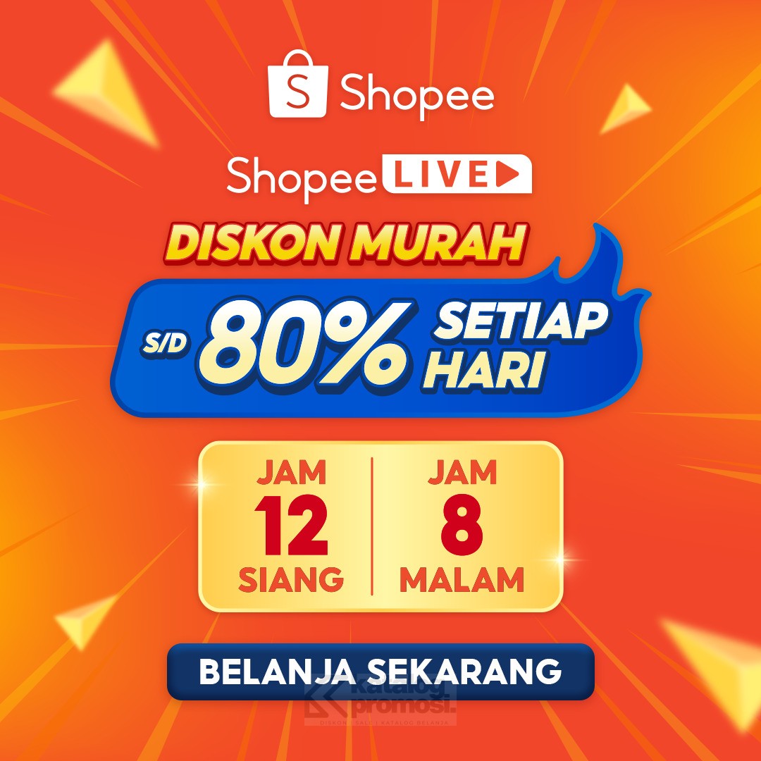 Shopee Live – Belanja Produk Pilihan DISKON MURAH 2X SEHARI!