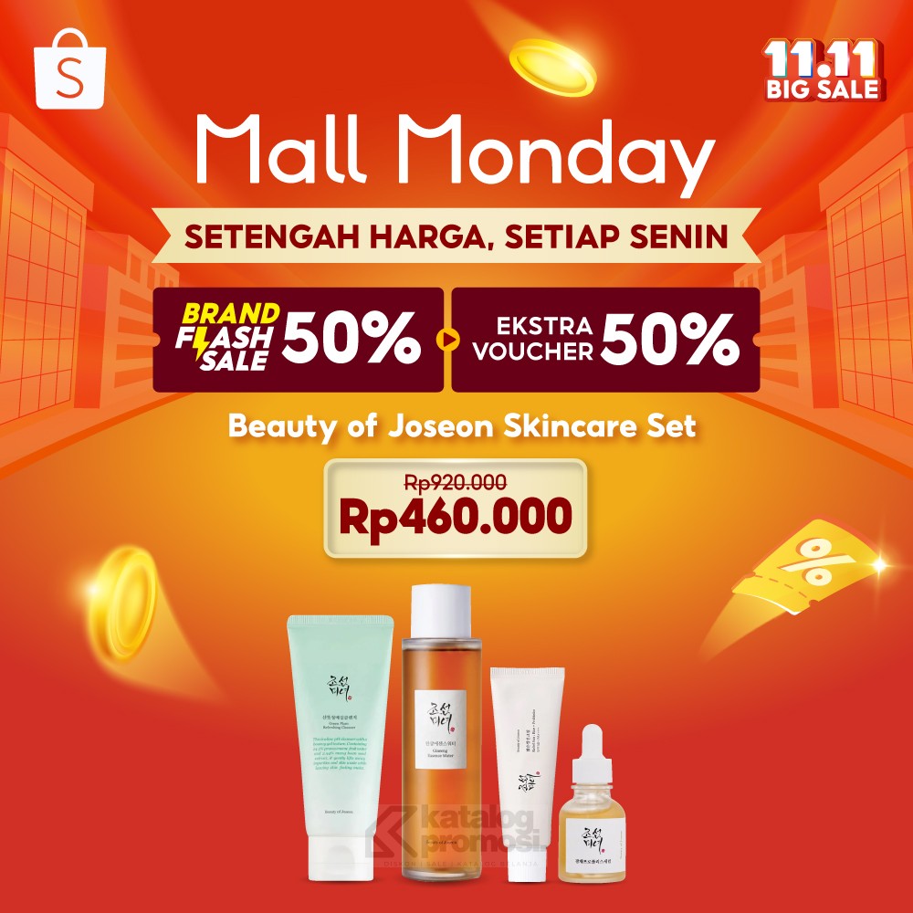 Shopee Mall Monday – dapatkan Beauty of Joseon Skincare Set SETENGAH HARGA!