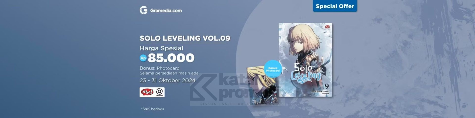 Komik ‘Solo Leveling 9’ Special Offer di Gramedia