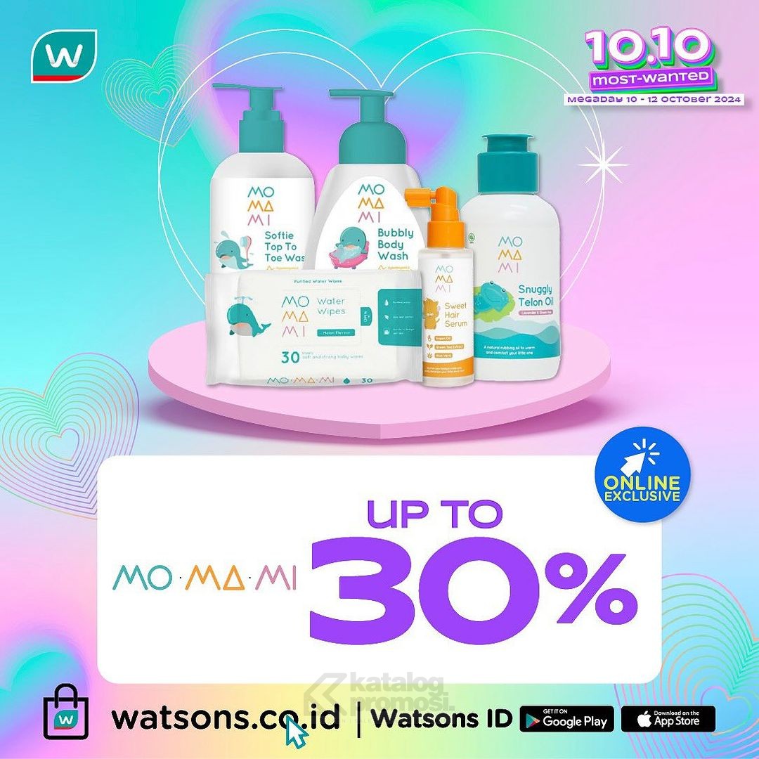 Watsons 10.10 Most Wanted Sale MEGADAY! Diskon hingga 70%