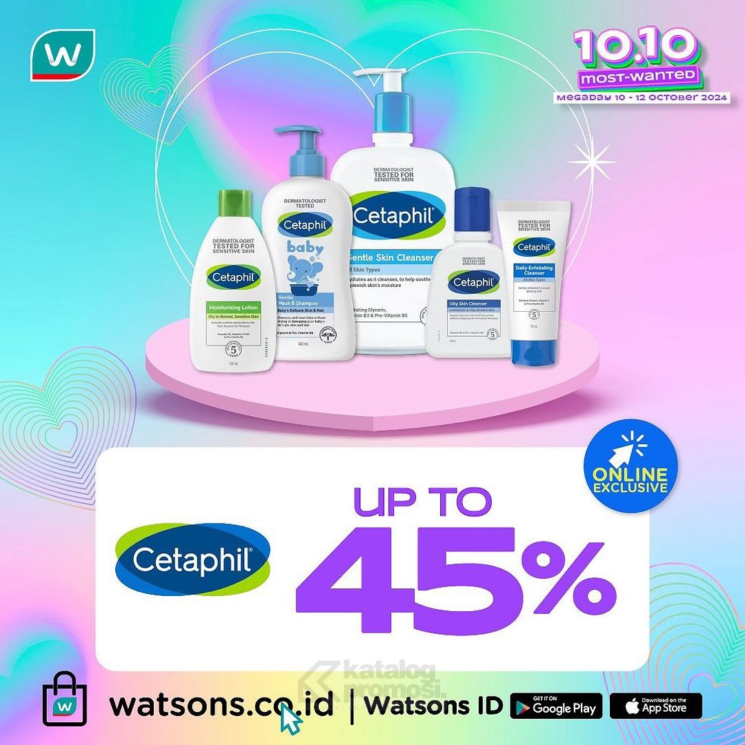 Watsons 10.10 Most Wanted Sale MEGADAY! Diskon hingga 70%