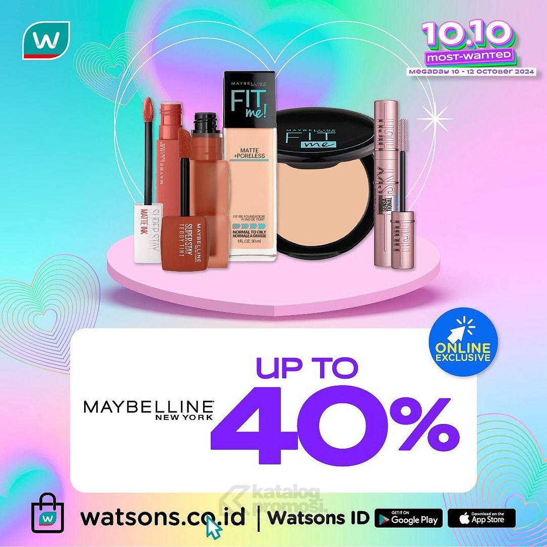 Watsons 10.10 Most Wanted Sale MEGADAY! Diskon hingga 70%