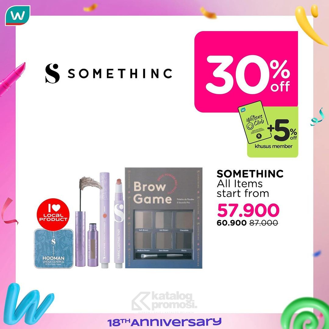 Watsons Weekend Beauty Deals Special Anniversary Diskon hingga 60%