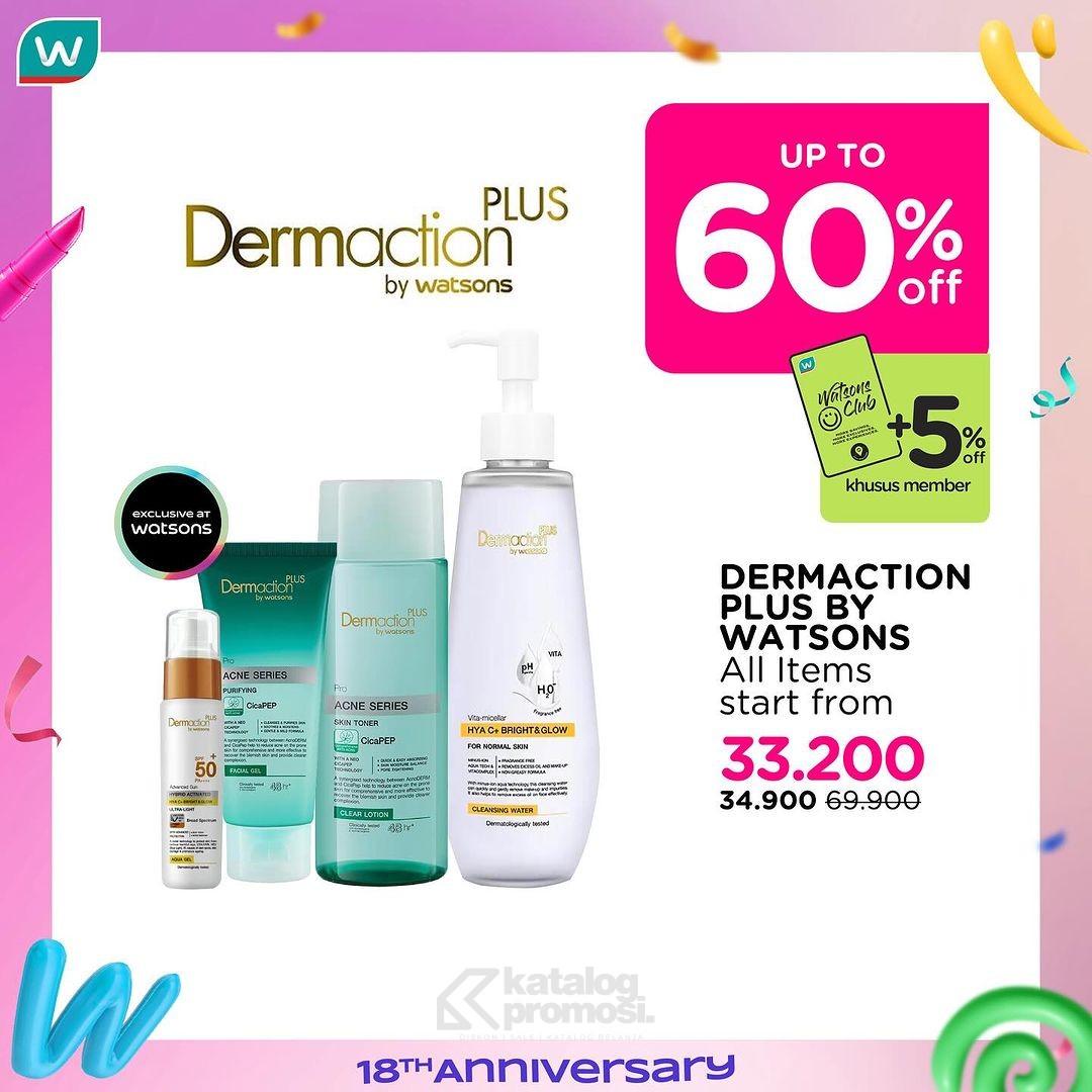 Watsons Weekend Beauty Deals Special Anniversary Diskon hingga 60%