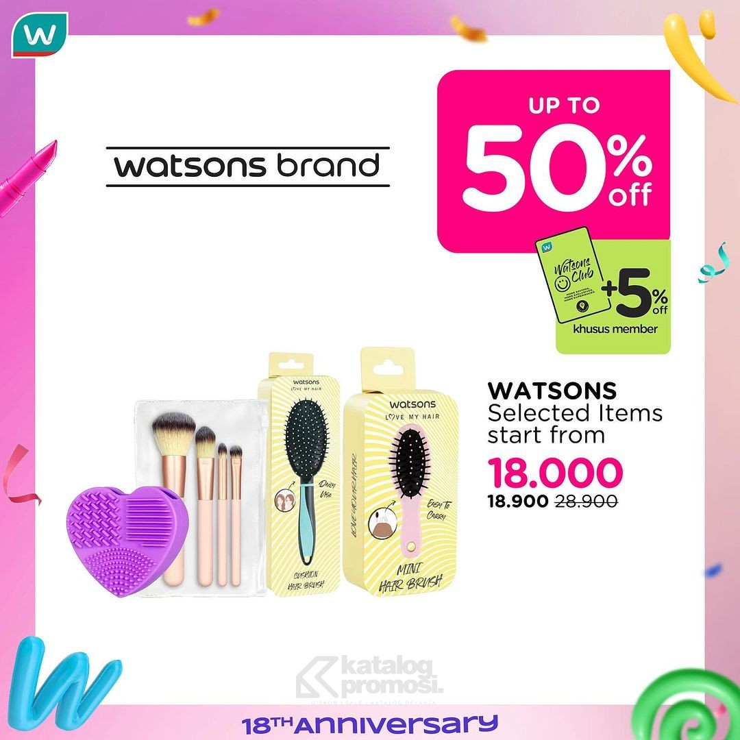 Watsons Weekend Beauty Deals Special Anniversary Diskon hingga 60%