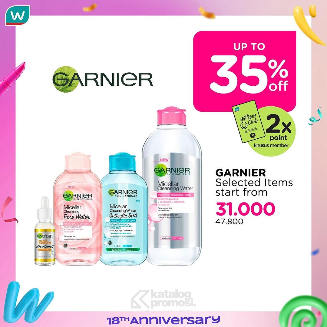 Watsons Weekend Beauty Deals Special Anniversary Diskon hingga 60%