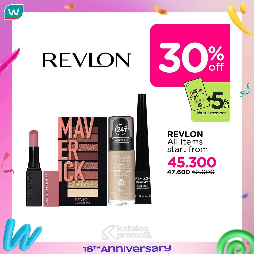 Watsons Weekend Beauty Deals Special Anniversary Diskon hingga 60%