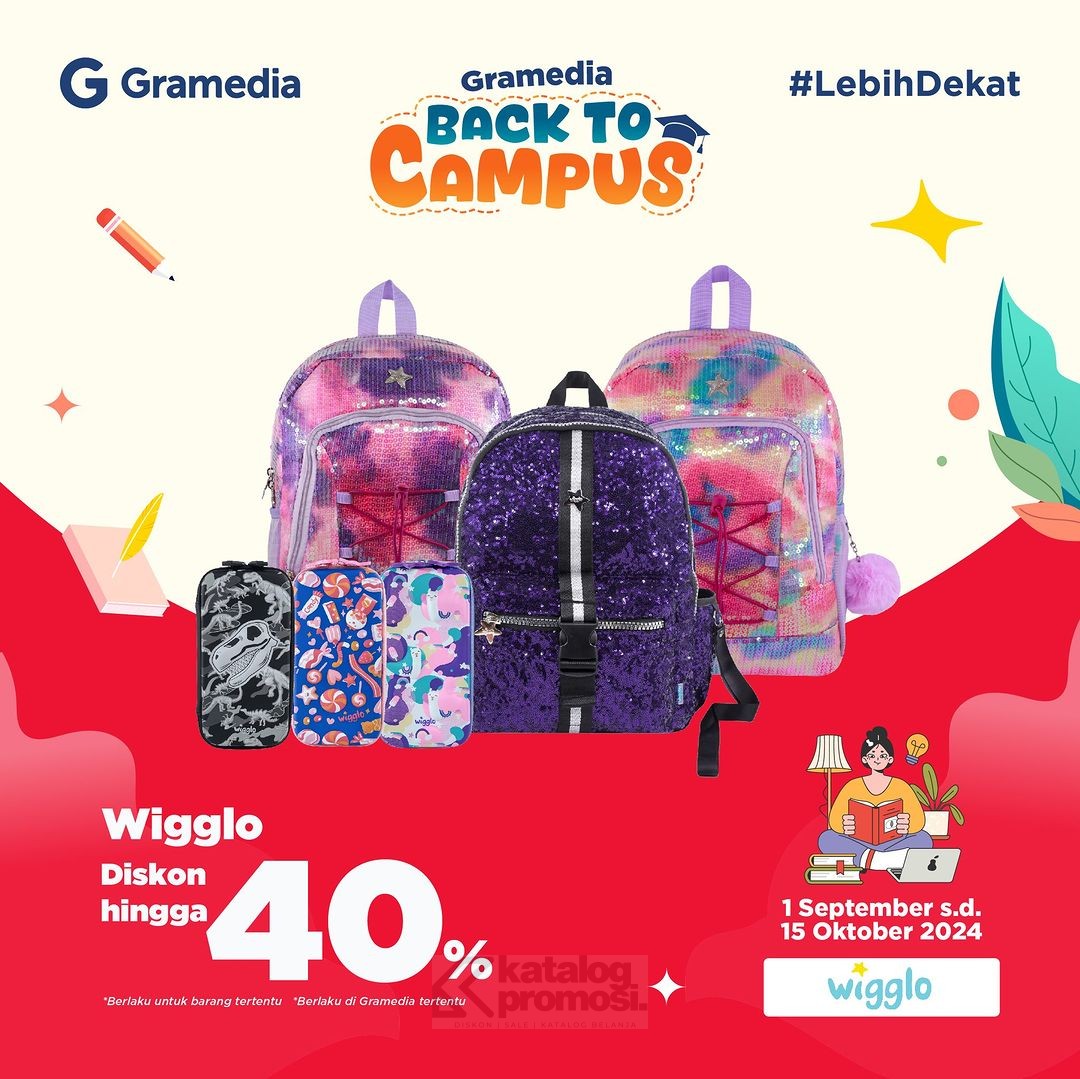 Wigglo Spesial di Gramedia Back to Campus Diskon hingga 40%