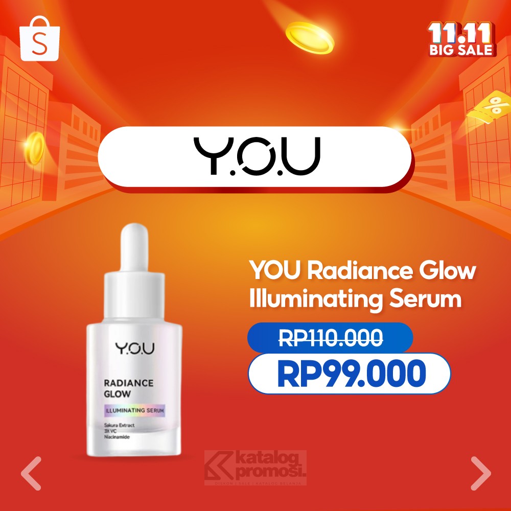 Y.O.U Serum Untuk Kulit Glowing HARGA SPESIAL di Shopee 11.11 Big Sale