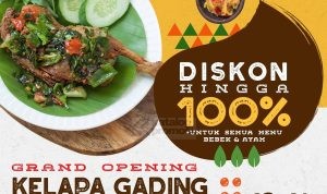 Promo Grand Opening Bebek Kaleyo Kelapa Gading Diskon Hingga 100%