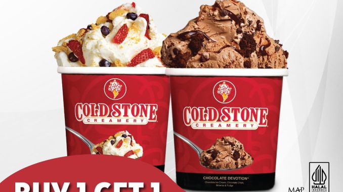 Promo Cold Stone Friyay Buy 1 Get 1 Free Ice Cream