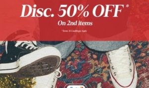 Promo CONVERSE Discount 50% On Second Item*