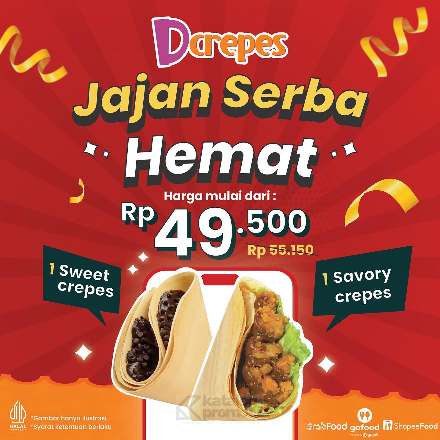 Promo Dcrepes Jajan Serba Hemat mulai Rp. 49.500