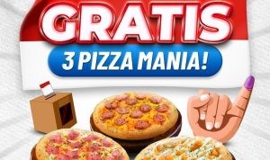 Promo DOMINOS PIZZA Special PILKADA Gratis 3 Pizza Mania!